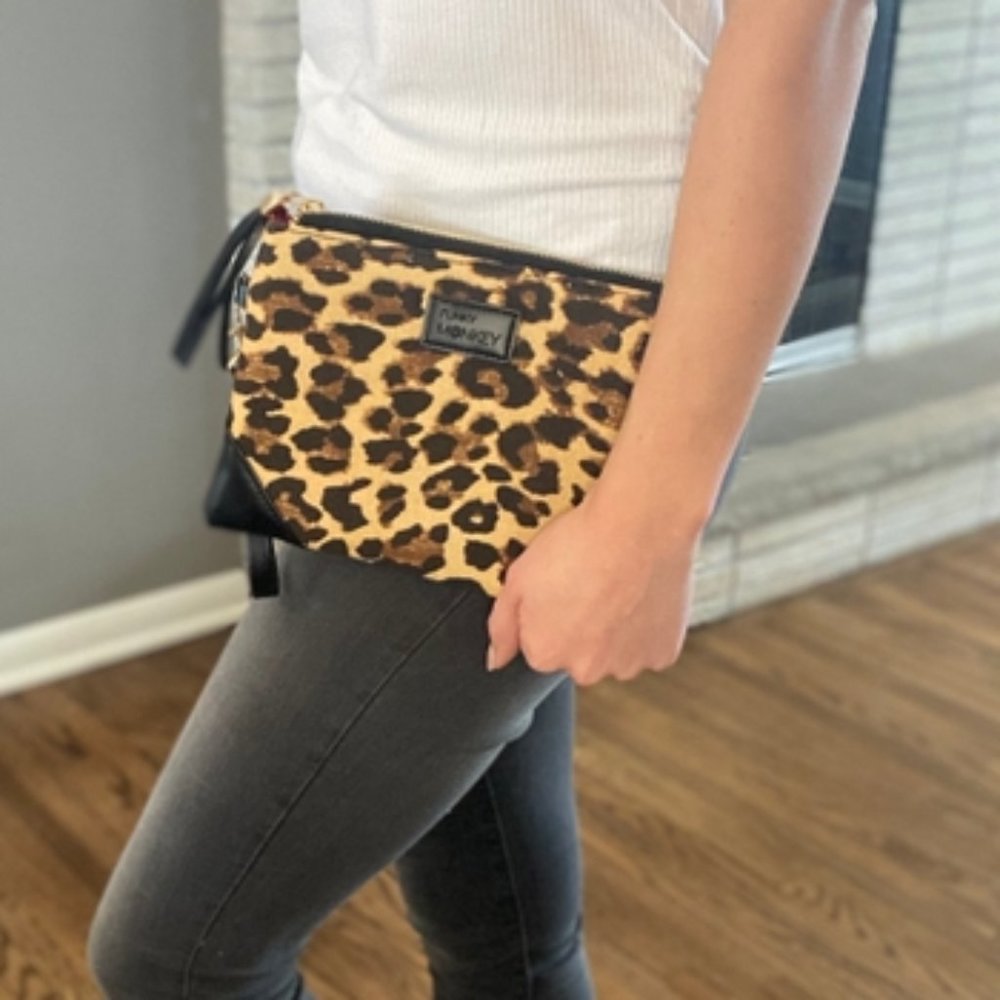 Leopard Print. Wristlet